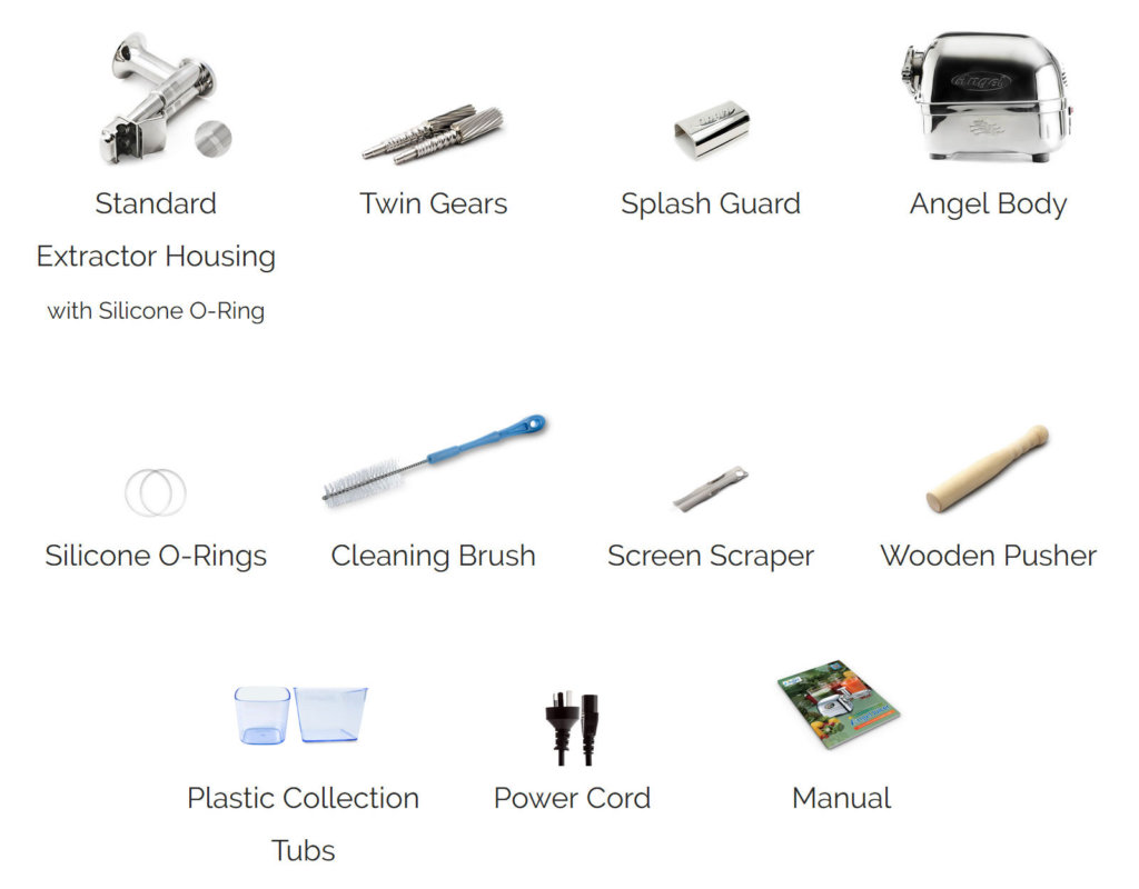 Angel AG5500 Stainless Steel Twin Gear ColdPress Slow Juicer ⋆ Angel